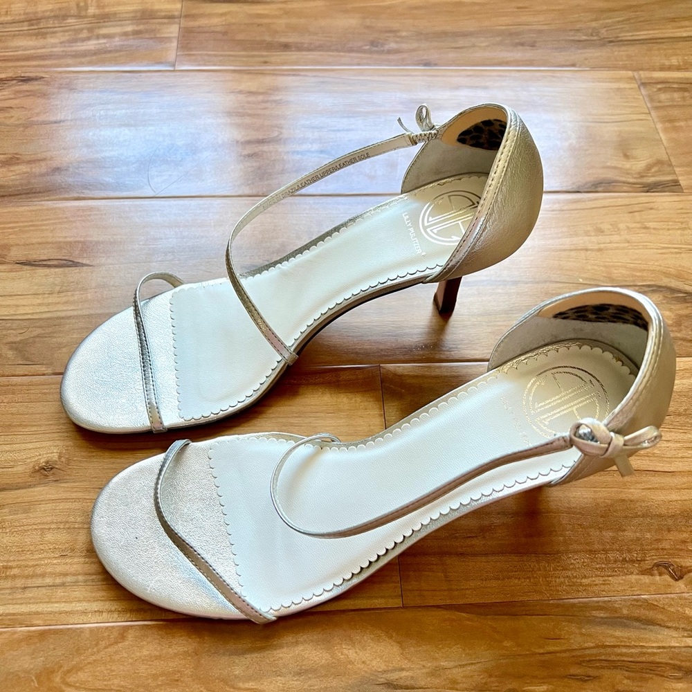 Lilly Pulitzer Silver Sandals